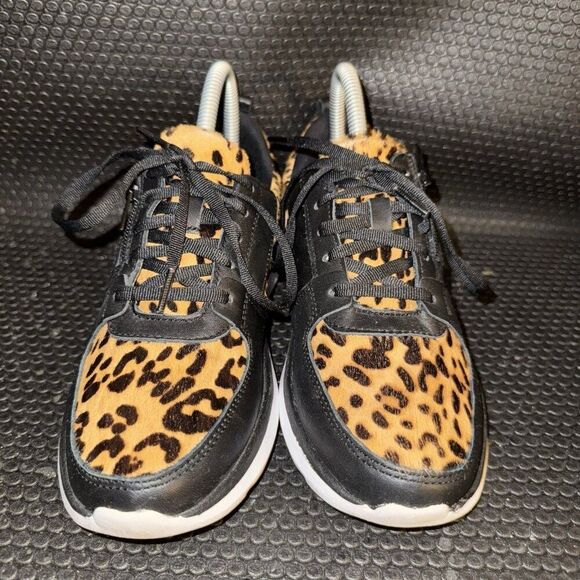 Vionic Remi Leopard Print Casual Comfort Walking Lace Up Sneakers Womens Size 5 - Picture 2 of 8